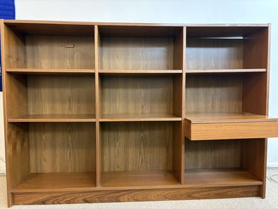 Free Teak Bookshelf with drawer