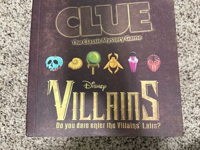 CLUE The Classic Mystery Game: Disney Villains Edition - Complete Board Game, Ages 8+