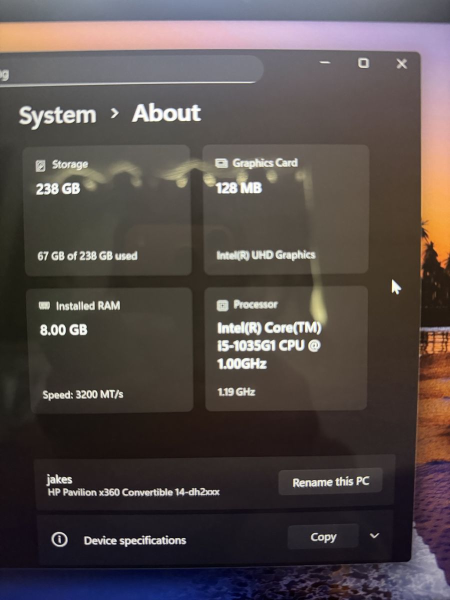 HP Pavilion Convertible Laptop