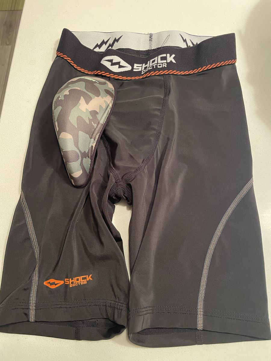 Shock Doctor Compression Shorts with BioFlex Cup Black Camo