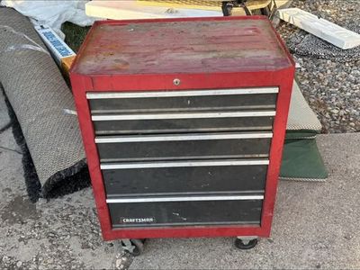 Craftsman Rolling Tool Chest 5-Drawer Red Storage Cabinet