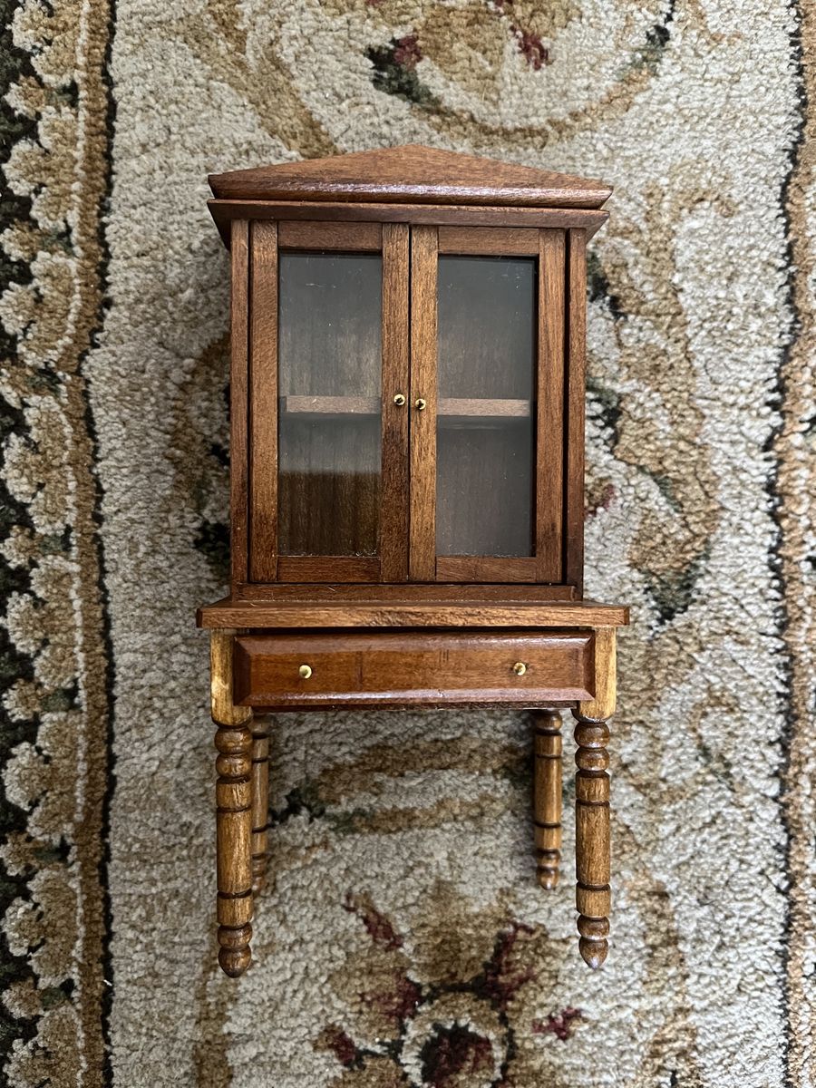 Vintage Stephen Foster Cherrywood Desk for a Dollhouse-Miniature