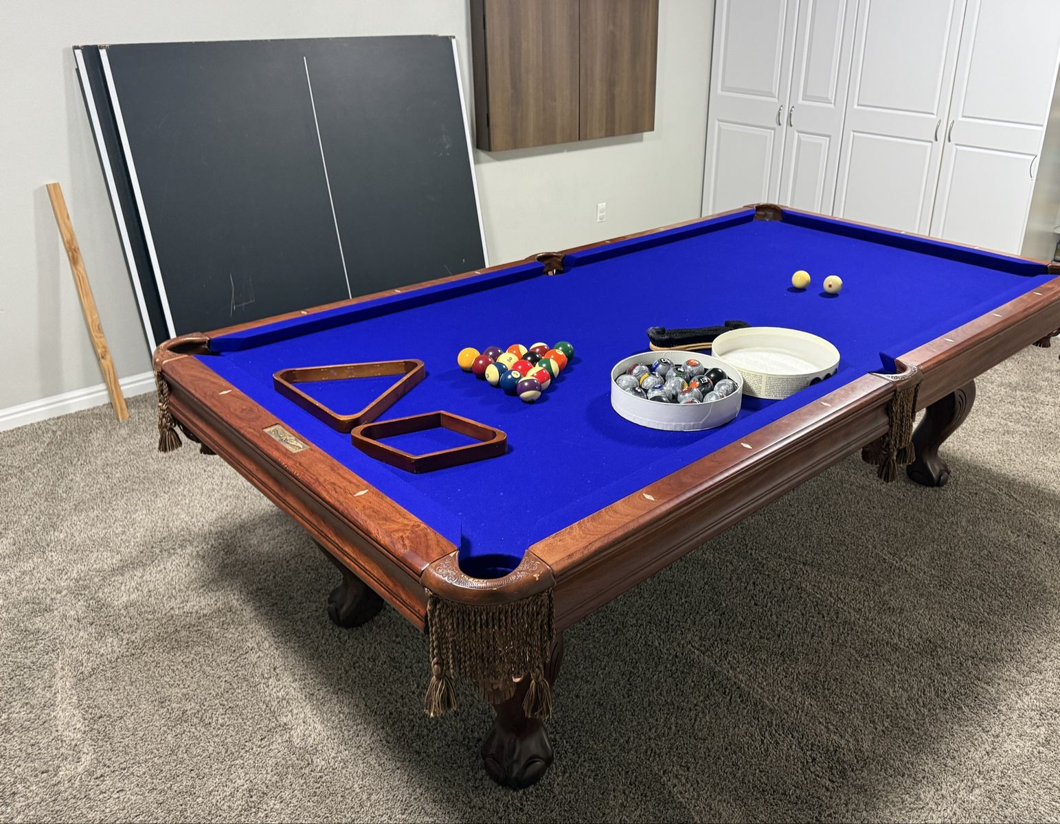 Presidential Billiards 8’ Pool Table + Ping-Pong Top