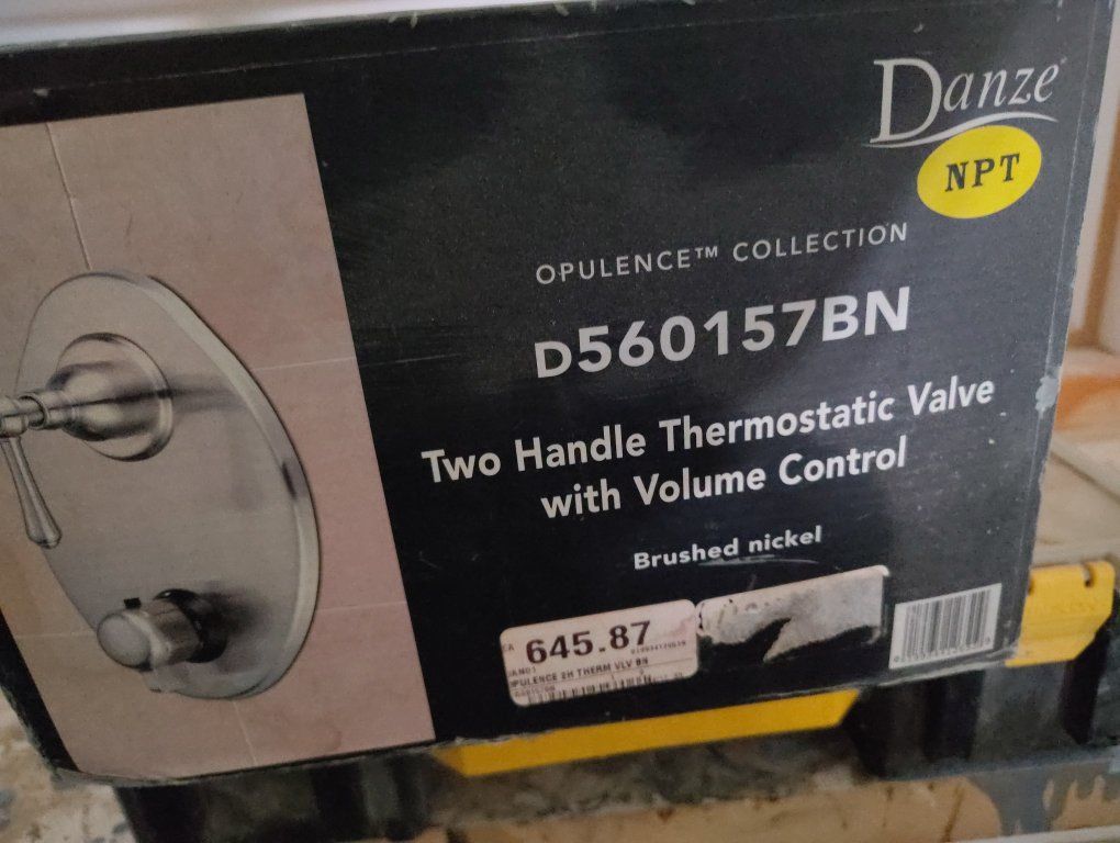 thermostatic shower valve