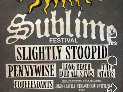 Sublime Fest Salt Lake City UT 2026 Ticket - Slightly Stoopid, Pennywise, Long Beach Dub Allstars
