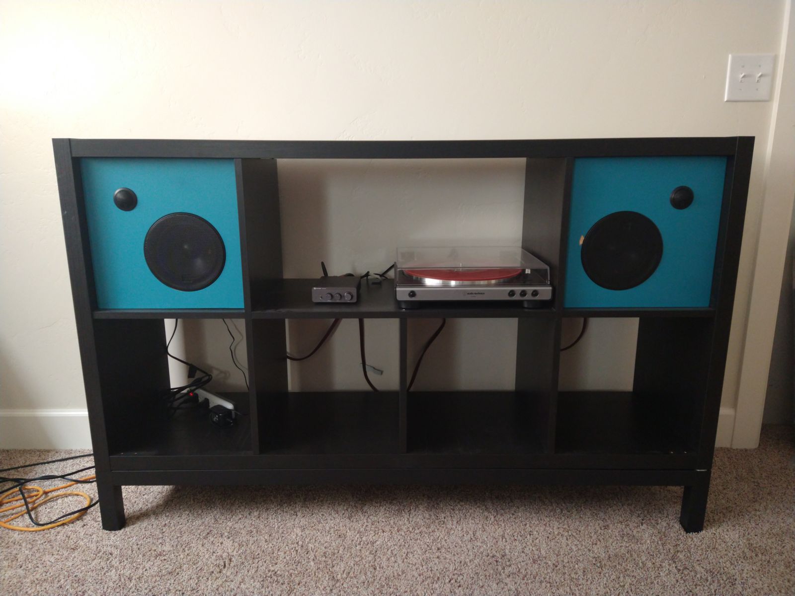 Custom JBL Speakers Built Into an IKEA Kallax Unit