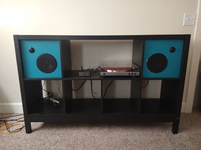 Custom JBL Speakers Built Into an IKEA Kallax Unit