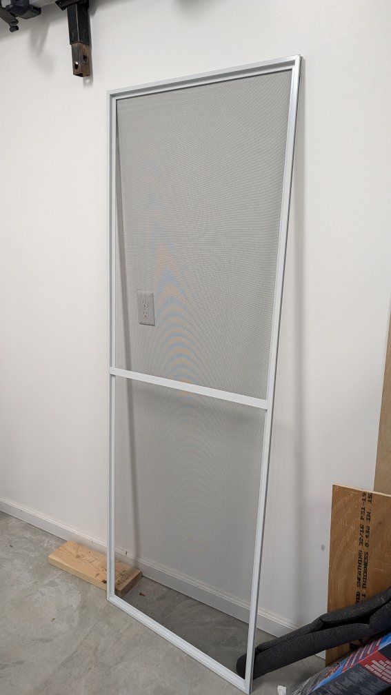 Anderson Screen Door White Frame Approx 27 in x 74.5 in