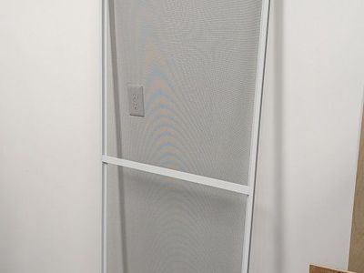 Anderson Screen Door White Frame Approx 27 in x 74.5 in