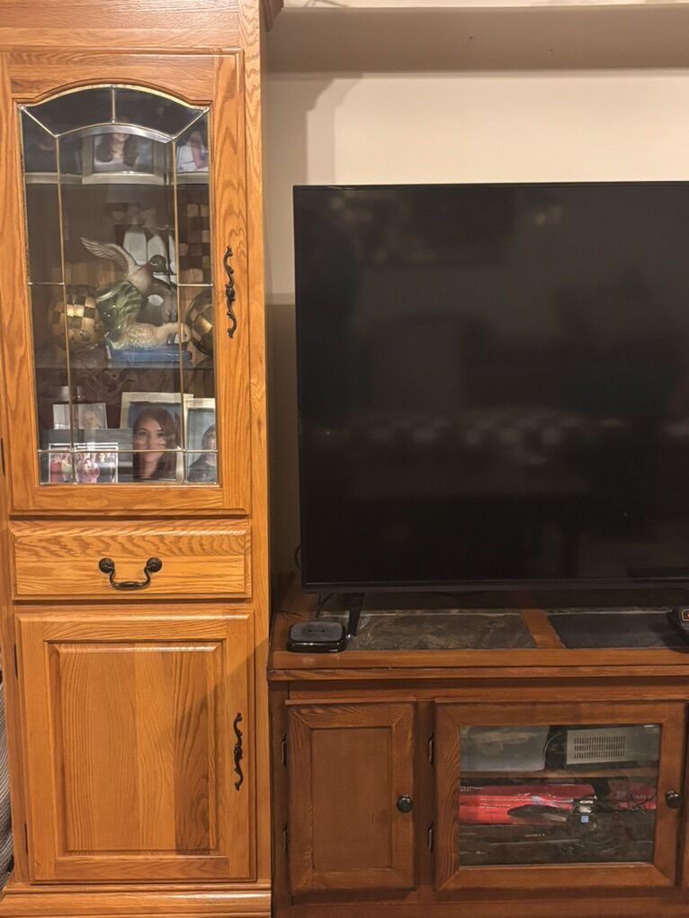 Entertainment Center In Oak