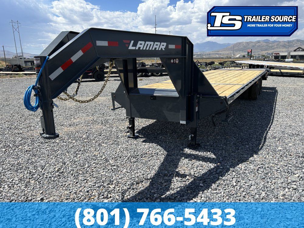 8.5'x32' Lamar FD Gooseneck Equipment Trailer - 25K GVWR -