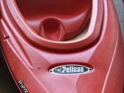 Pelican Vortex 80 DLX Recreational Kayak (8ft) - Red & Blue,