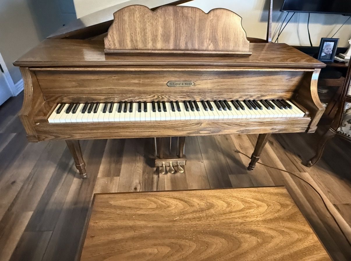 Schafer & Sons baby grand piano