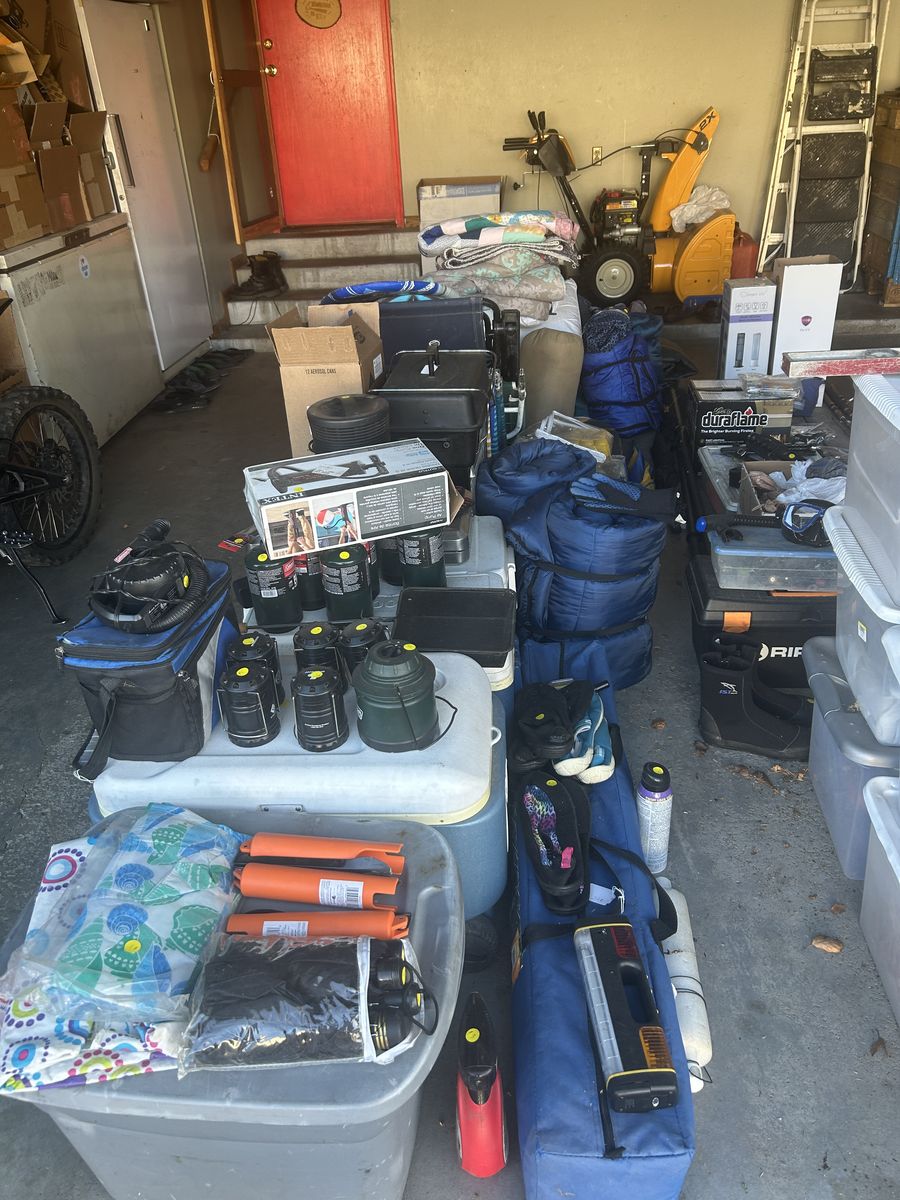 Selling Toys, camping, fishing, snow, outdoor, house tools