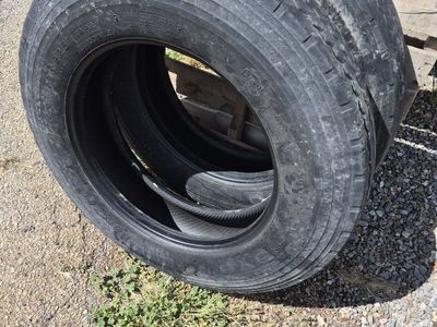 FREE 9R22.5 12 P.R. Radial Regroovable Tires - Set of 2