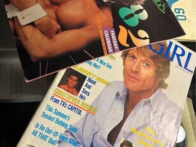 Vintage Robert Redford June 1984 & Calendar Ladies of the 1980s Magazine