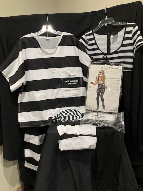 Leg Avenue BANK ROBBER BANDIT Set    His-Size Adult L (SOLD)  Hers- Size Adult L    $35 each
