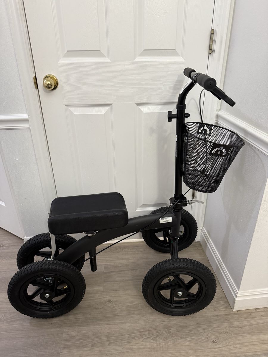 Medline All-Terrain Knee Scooter – 12” Wheels