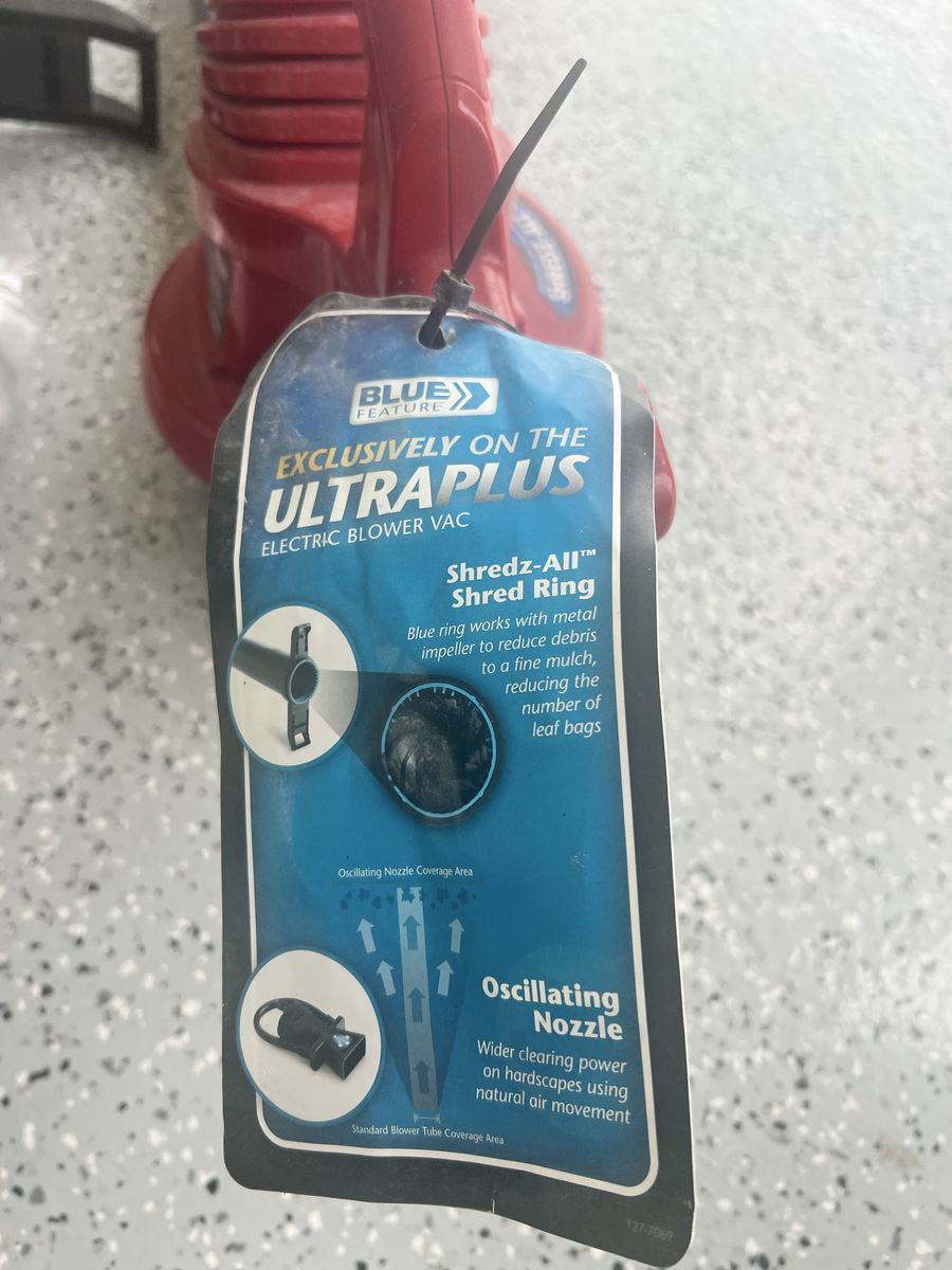 Toro outdoor blower / leaf pick up feature 