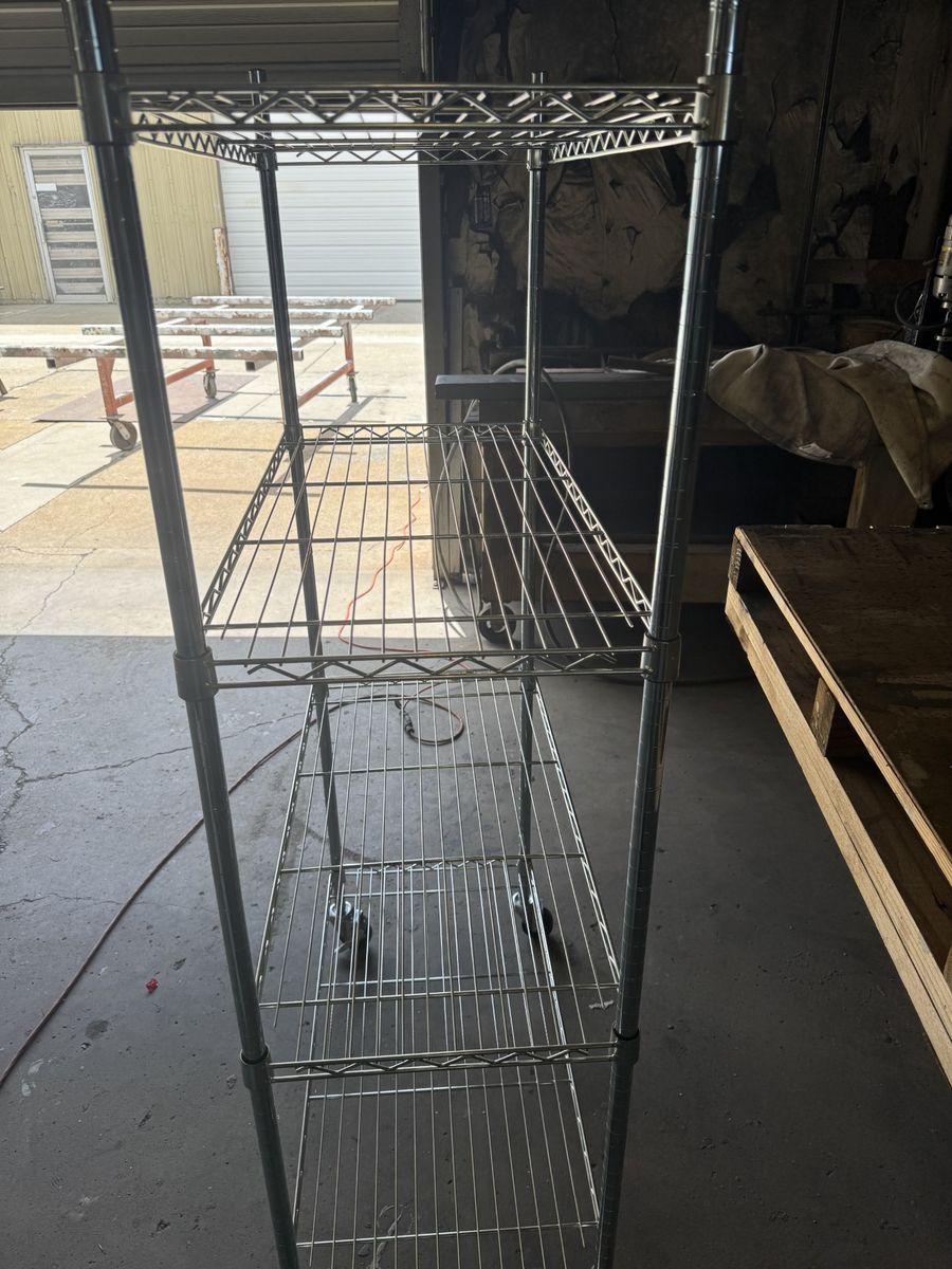 Stainless Steel Mobile Shelving - 36 x 18 x 69"