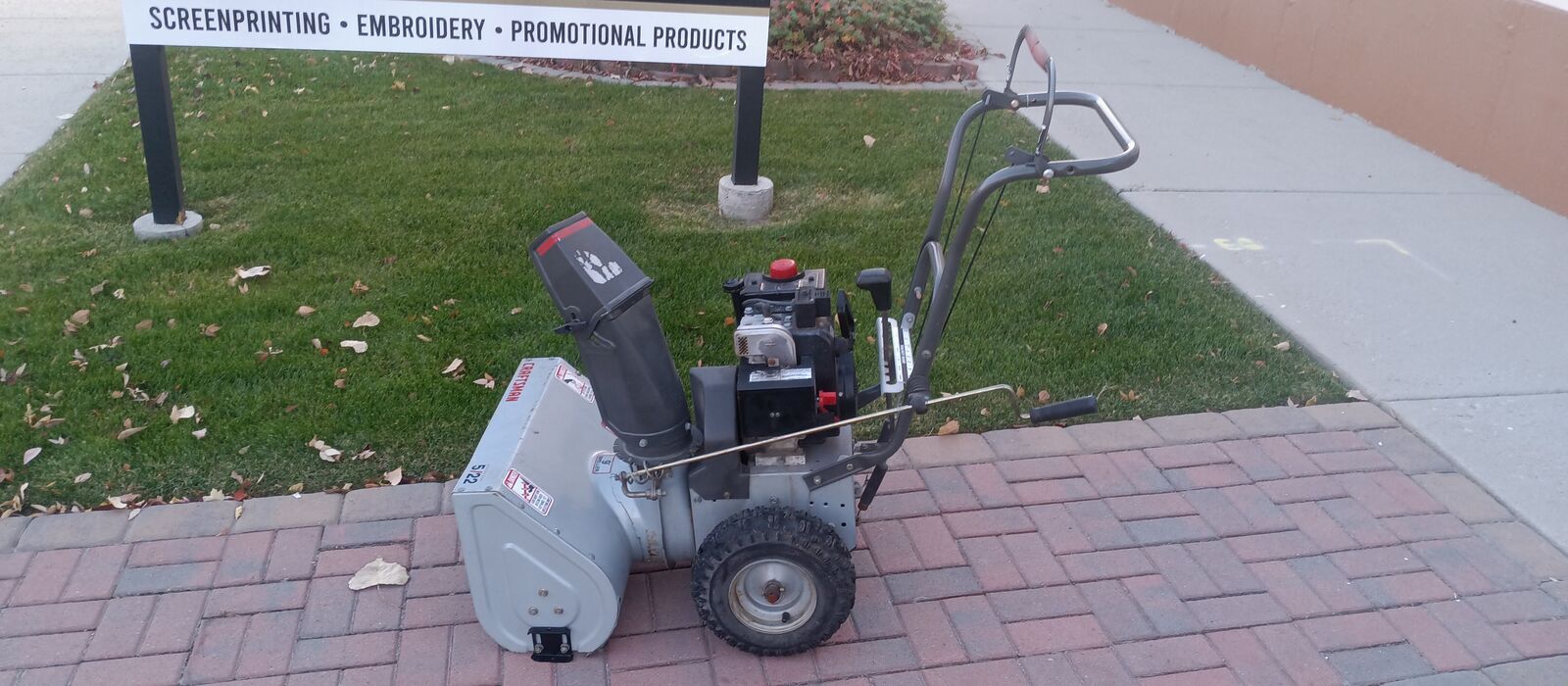 CRAFTSMAN 5/22 ELECTRIC START BLOWER. SERVICED.