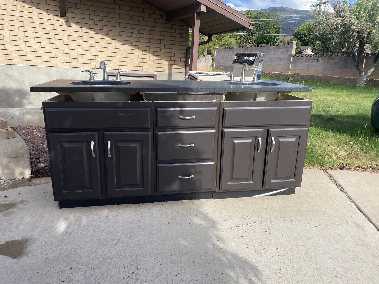 bathroom double vanity