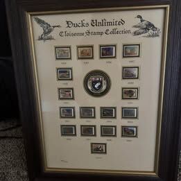 Ducks Unlimited Cloisonné Stamp Collection (1984–2000) – Limited Edition #1658/5000 – Framed