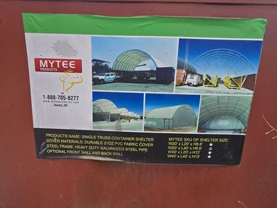 SINGLE TRUSS CONTAINER SHELTER!
