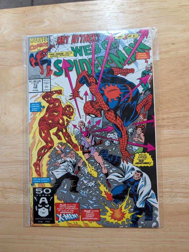 Web Of Spider-Man #73 - John Byrne - 1991 xmen