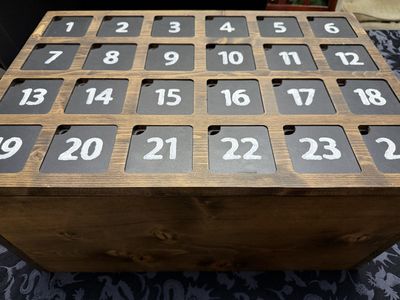 Advent Box/crate Soda/Cans/bottles/wine/Toys/Christmas/Gift/Art/Crafts