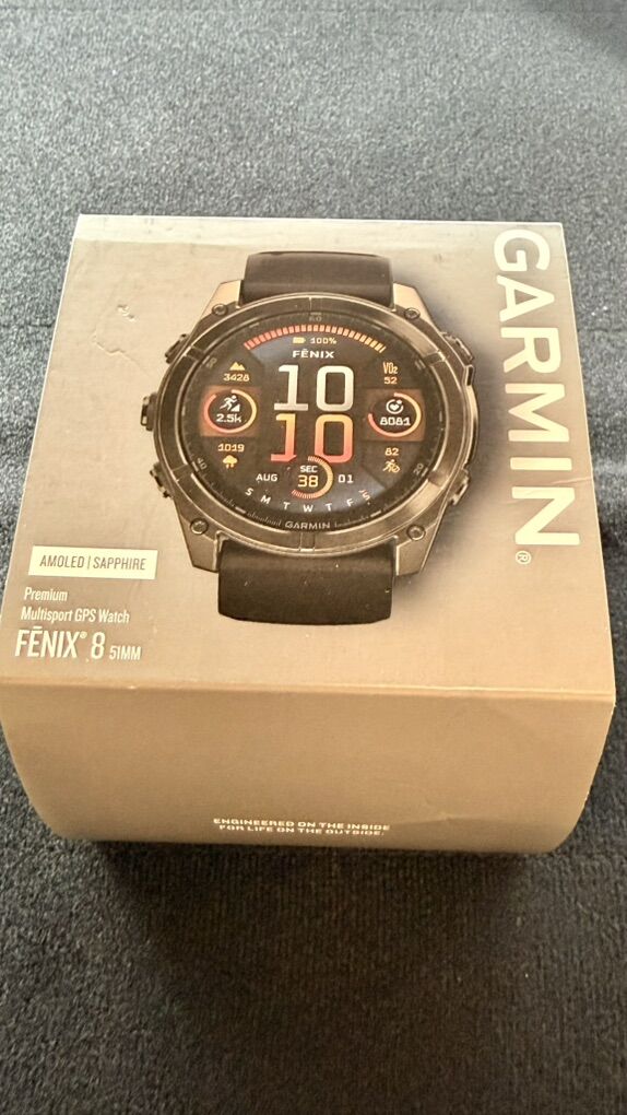 GARMIN fēnix® 8 – 51 mm, AMOLED - Brand New