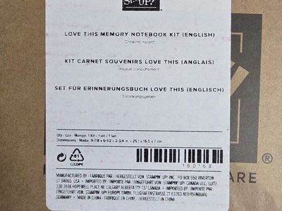 Stampin Up 'love this memory notebook kit' New