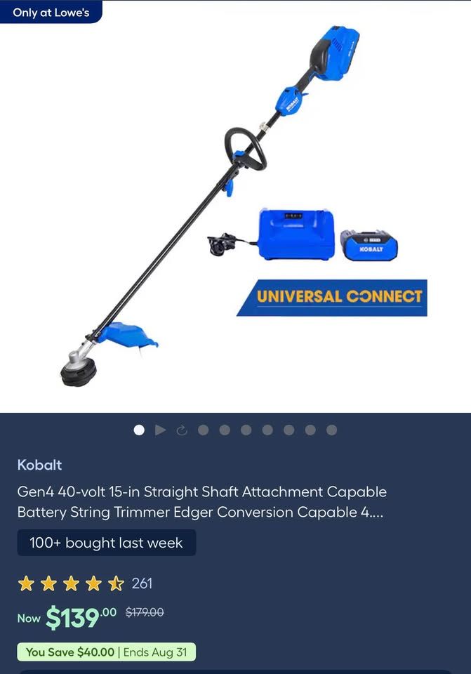 Kobalt trimmer/edger