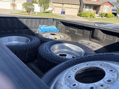 GMC 3500 stock dually tires