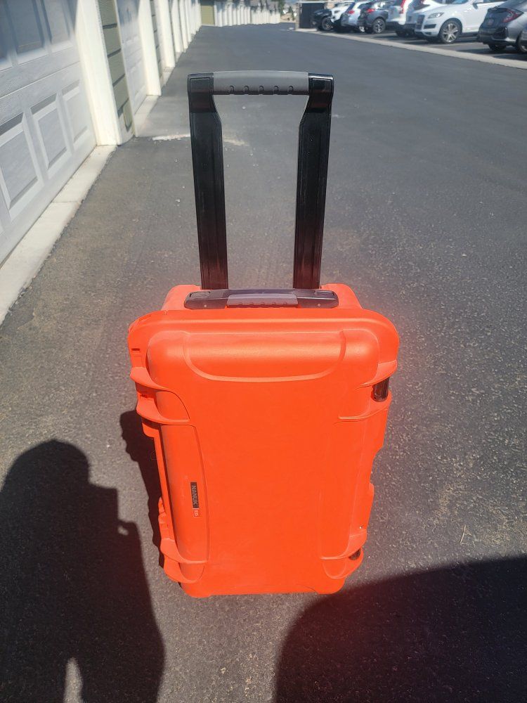 Nanuk 935 Orange Hard Protective Case with Foam Insert and Pull Handle