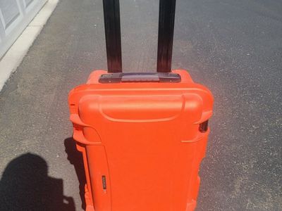 Nanuk 935 Orange Hard Protective Case with Foam Insert and Pull Handle