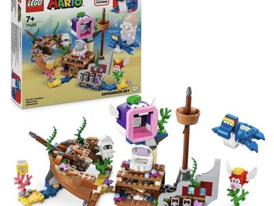 LEGO Super Mario Dorrie’s Sunken Shipwreck Adventure Expansion Set 71432