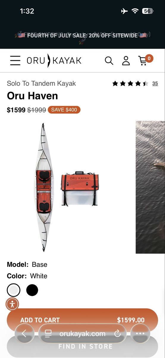 Oru double kayak