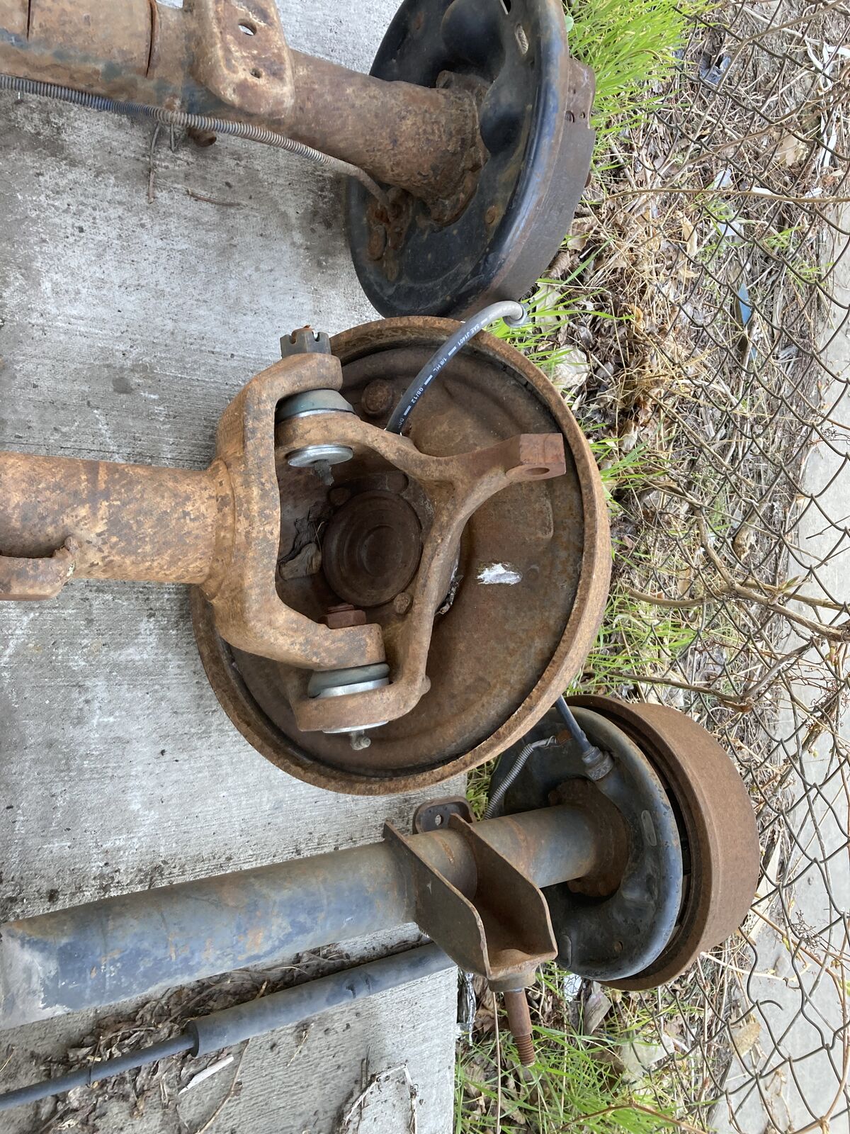 DJ-5 Postal Jeep Front Axle for '72-'76 - 54.5" WMS to WMS, New Ball Joints - Sand Drag, Hot Rod, Etc.