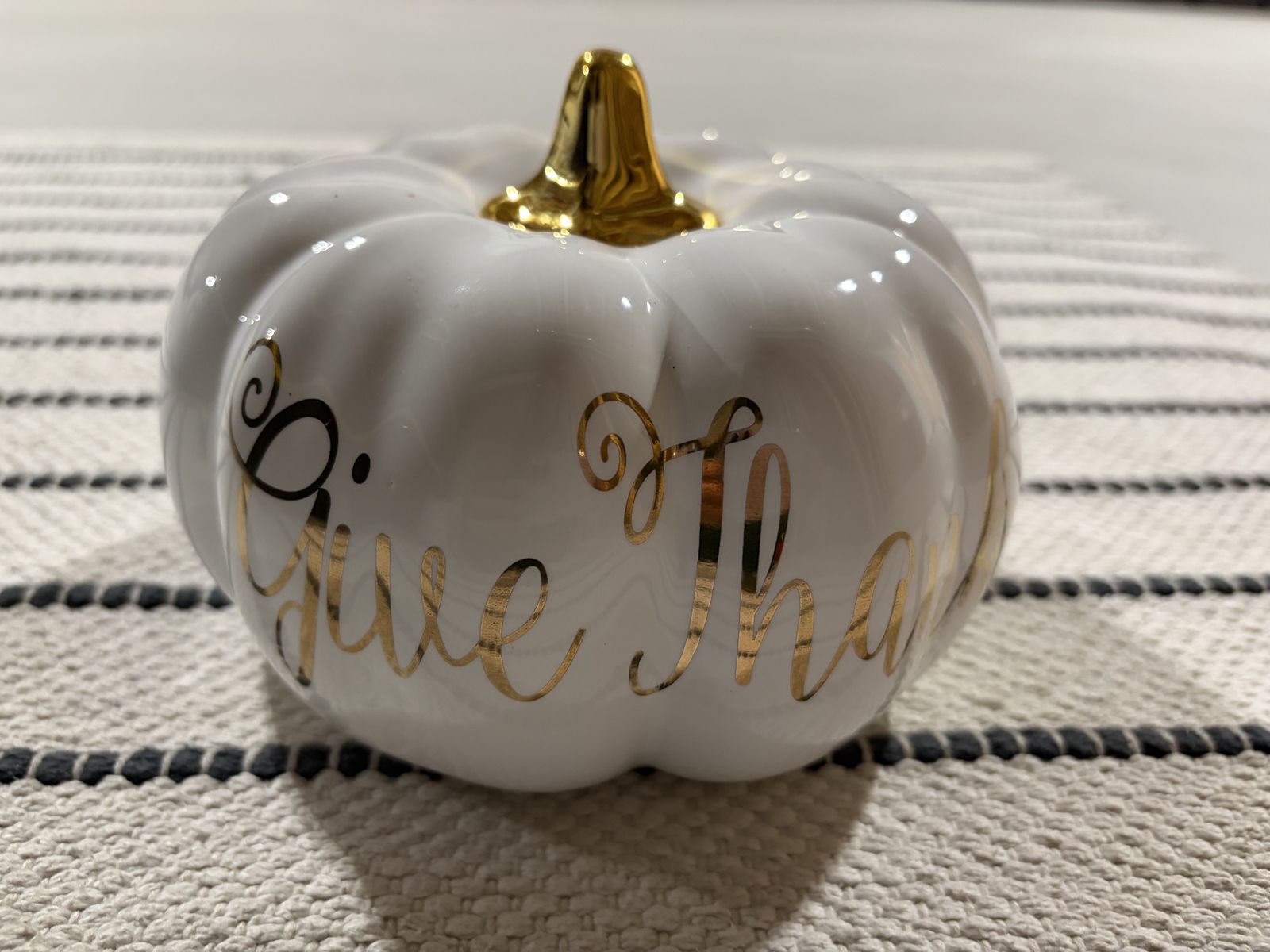Ceramic White Pumpkin