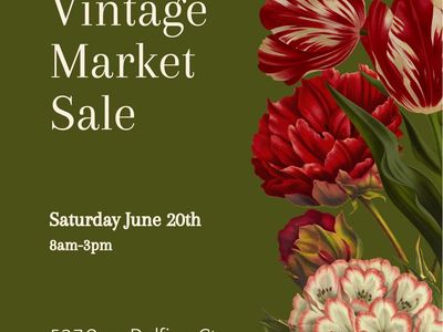 Vintage Market Sale - Saturday June 20th, 8am-3pm - WVC UT, 84120