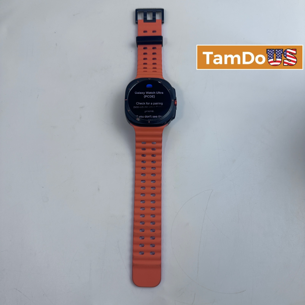 Samsung Galaxy Watch Ultra (47mm, LTE, SM-L705U) Gray Titanium Orange Band