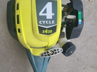Used Ryobi gas power head, with trimmer attachment