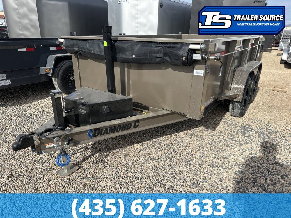 6.5x12 Diamond C MDT 206 Dump Trailer - 32" Sides - 10K GVWR