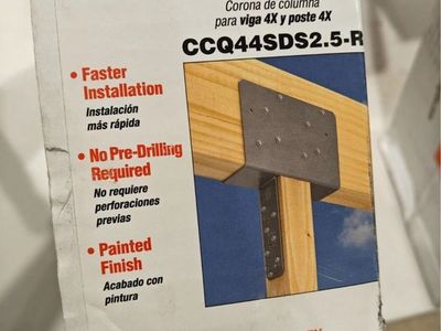 New - 4x4 Column Cap for Wood