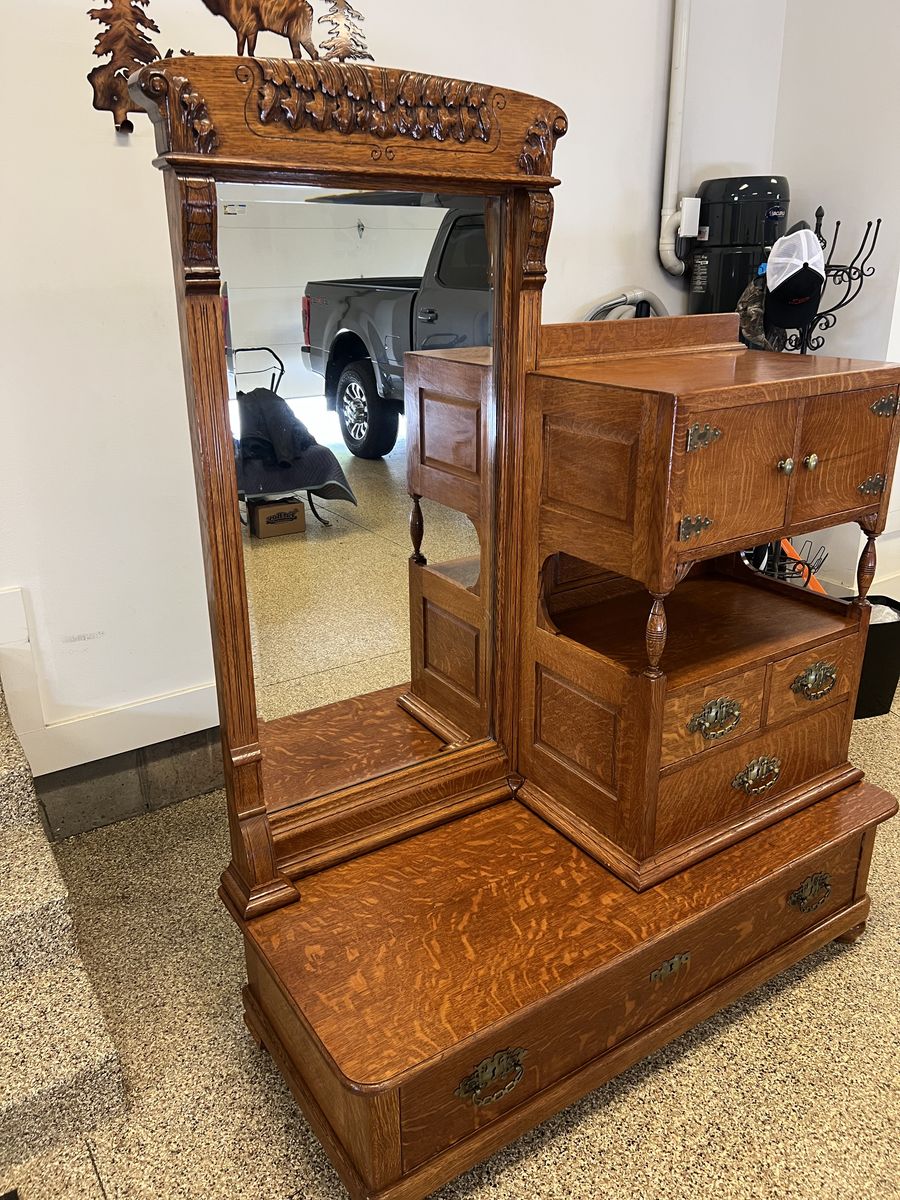 Antique sideboard Beautiful European oak 