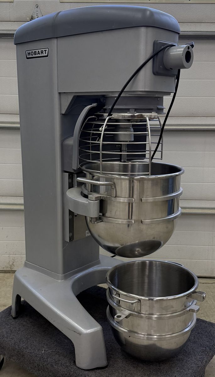 Hobart HL300 Commercial Floor Mixer w/ Bowls, Whisks, Beaters, Dough Hooks