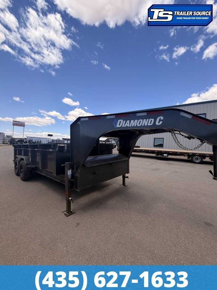 7x16 Diamond C LPT 207 Dump Trailer - 15.5K GVWR -