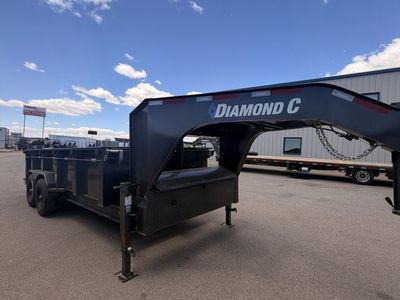 7x16 Diamond C LPT 207 Dump Trailer - 15.5K GVWR -