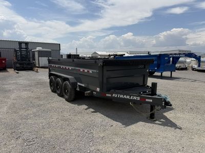 2027 PJ Trailers 7x16 DM Triple Axle 21K Scissor Dump Trailer 3' Wall